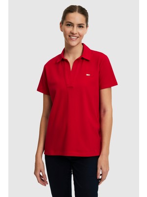 U.s. Polo Assn. Kadın Kırmızı Tişört Basic 50323447-VR171