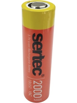 Senka Sertec 18650 3.7V 2000 Mah 15C Li-Ion Şarjlı Pil