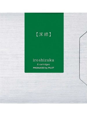 Pilot Iroshizuku 6'lı Dolma Kalem Kartuşu Shin Yoku