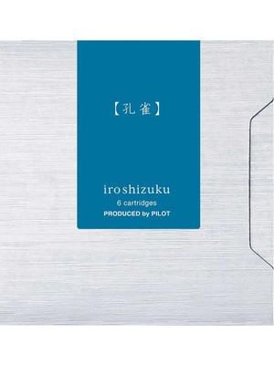Pilot Iroshizuku 6'lı Dolma Kalem Kartuşu Kujyaku