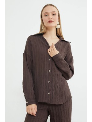 FullaModa Şeritli Arkası Uzun Oversize 2 Li Takım