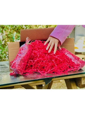 Orbak Kağıtçılık Nar Çiçeği Z Zigzag Kırpık Kâğıt – Hediye Kutu Içi Dolgu Süsleme ve Dolgu Malzemesi 25 gr