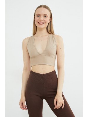 FullaModa Basic Fitilli Kaplı Büstiyer