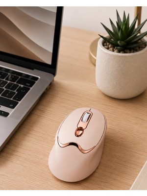 İlk El Grup Ofis ve Laptop Kullanımına Uygun Şarjlı Wireless Mouse Sessiz Tuşlu