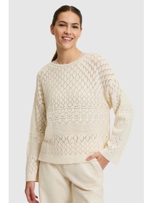 U.S. Polo Assn. Kadın Kahverengi Bisiklet Yaka Kazak 50325009-STOK73