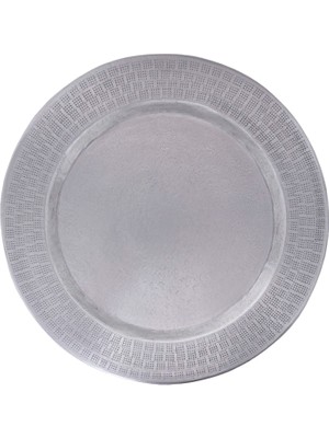 Yargıcı Dövme Desenli Alüminyum Yuvarlak Supla(38 Cm)
