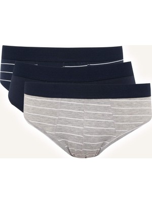 DeFacto Regular Fit 3'lü Slip Külot Set H4420AX26SP