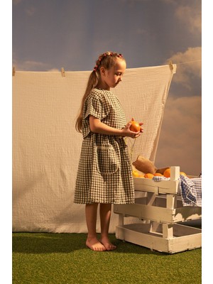 Oh la la Koala For Little Ones  Haki Daisy Picnic Serisi Etekli Takım