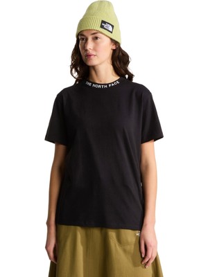 TNF0A8GUSJK31 The North Face W Zumu Relaxed Short Sleeve Tee-Graphıc Kadın T-Shirt Siyah