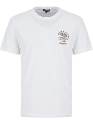 Discovery Expedition Beyaz Erkek T-Shirt D6SU-TST3103