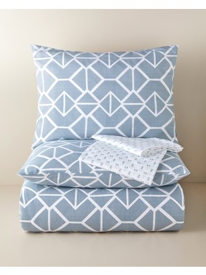 English Home Triweave Kolay Ütülenir Çarşaflı Çift Kişilik Nevresim Takımı 200x220 cm Yeşil