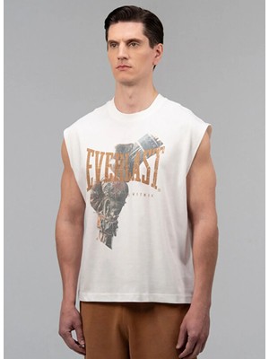 Everlast Boxing Heritage Oversize Beyaz Erkek Kolsuz Tiört