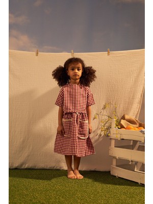 Oh la la Koala For Little Ones Bordo Daisy Picnic Serisi Etekli Takım