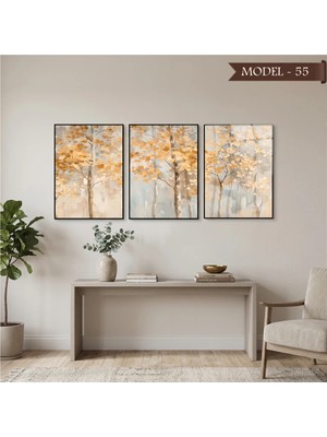 Akıllı Kağıt Cam Görünümlü Yapışkanlı Tablo Çiçek (Model- 55)