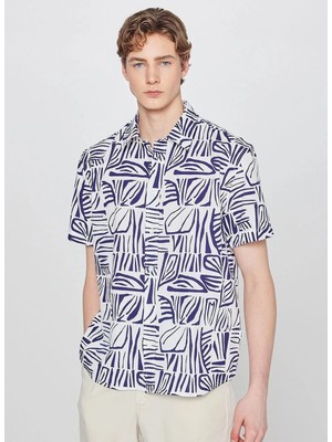 Wrangler Çok Renkli Erkek Relaxed Geometrik Desen Gömlek W2610065900 Çok Renkli Gömlek