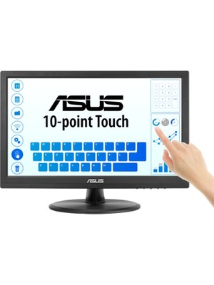 15.6 Asus VT169HE IPS 5ms 60MHZ 1xvga 1xhdmı Fhd 1920X1080 Dokunmatik Ekran Flıcker Free Çerçevesiz Vesa Siyah