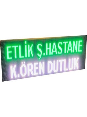 SANEC Otobüs, Kamyon, Minibüs Vb. Güzergah Renkli P5 LED Tabela (Kasa Ölçüsü: 16X64 Cm)