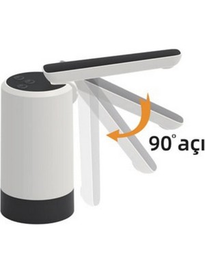 Zero Land Ilkeshop Katlanabilir Şarjlı Damacana Su Pompası Pratik Kullanım