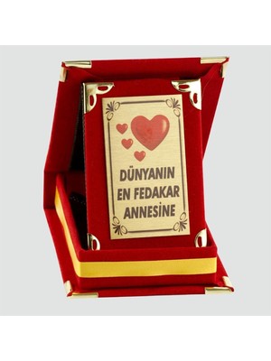 Zero Land Ilkeshop Dünyanın En Fedakar Annesine Plaketi-Kırmızı