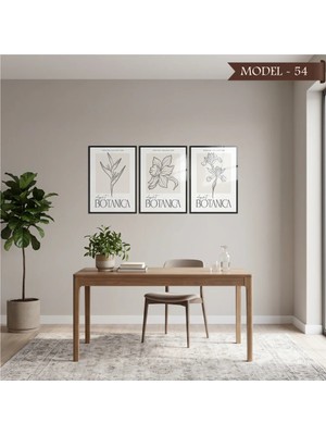 Akıllı Kağıt Cam Görünümlü Yapışkanlı Tablo Çiçek (Model- 54)