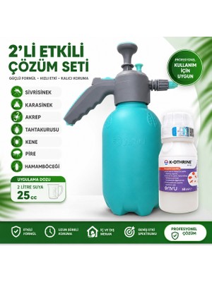 Bayer K-Othrine Sc 50 + Basınçlı El Pompası 2’li Set