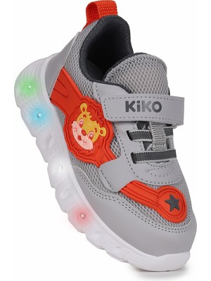 Kiko Kids  Puff Cırtlı Işıklı Faylon Taban Erkek Çocuk Spor Ayakkabı