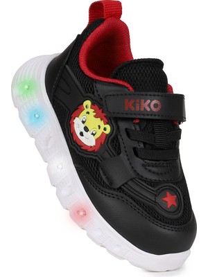 Kiko Kids Puff Cırtlı Işıklı Faylon Taban Erkek Çocuk Spor Ayakkabı