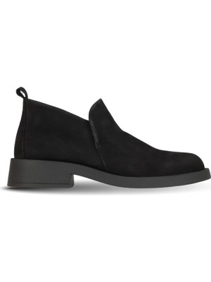 Bueno Shoes Siyah Nubuk Kadın Topuklu Bot 01WD3902 01WD3902