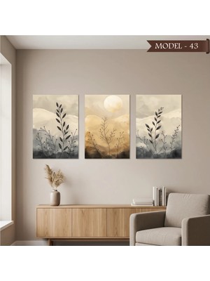 Akıllı Kağıt Cam Görünümlü Yapışkanlı Tablo Çiçek (Model- 43)
