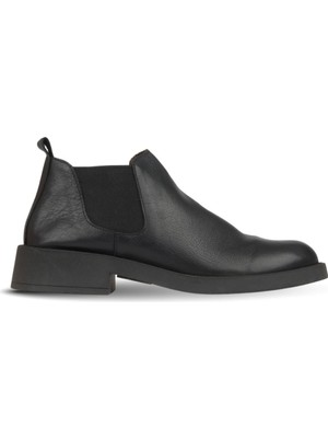Bueno Shoes Siyah Deri Kadın Topuklu Bot 01WD3903 01WD3903