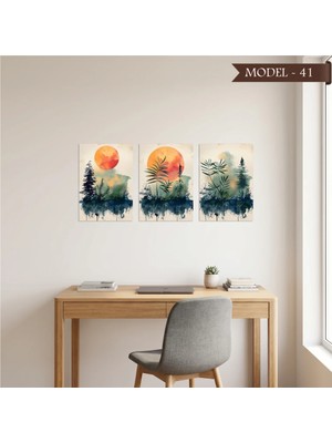 Akıllı Kağıt Cam Görünümlü Yapışkanlı Tablo Çiçek (Model- 41)