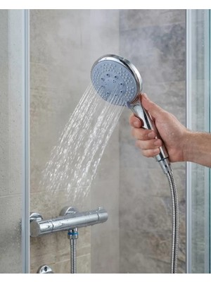 Magne Spiral Hortumlu 4 Kademeli El Duşu Seti Duvar Askılı Banyo Duş Başlığı - TGR5079-5112