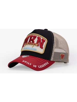 RustandRich Kadın Erkek Siyah Trucker Şapka Professional Collection Mkn Garage