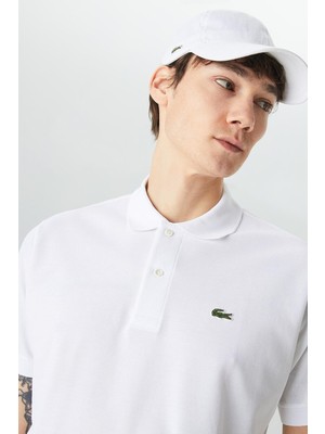 Lacoste Men's Classic Fit Polo T-Shirt Erkek Polo Yaka Tişört Beyaz