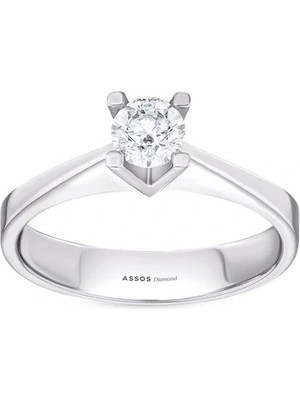 Assos Pırlanta 0.35 Karat Pırlanta Tektaş Yüzük