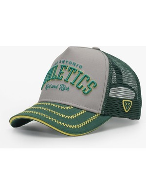 RustandRich Kadın Erkek Yeşil Trucker Şapka City's Collection Athletics