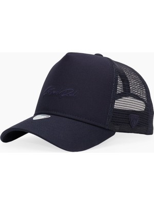 RustandRich Kadın Erkek Lacivert Trucker Şapka Timeless Collection Casual