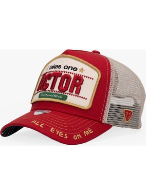 RustandRich Kadın Erkek Kırmızı Trucker Şapka Professional Collection Actor
