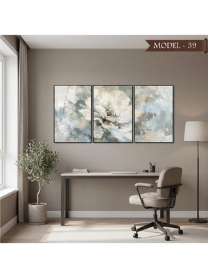 Akıllı Kağıt Cam Görünümlü Yapışkanlı Tablo Çiçek (Model- 39)