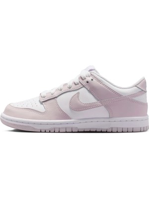 Nike Dunk Low Gs Leather Unisex Sneaker Hakiki Deri Günlük Spor Ayakkabı Beyaz Pembe
