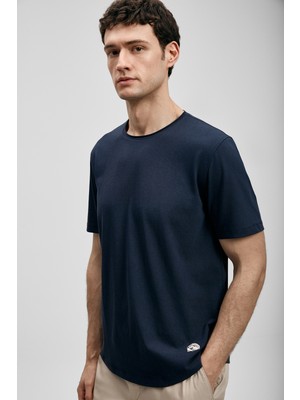 Lufian Junya Erkek Basic Tişört Lacivert