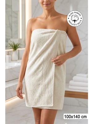 Vionel Home %100 Pamuk Softure Banyo Havlusu | Yüksek Emici | Yumuşak Dokulu | Premium Havlu | 100X140 cm - Vizon