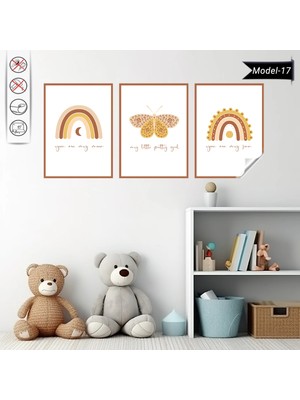 Akıllı Kağıt Statik Tutunma Özellikli Tablo - Poster Çocuk Odası (Model-17)
