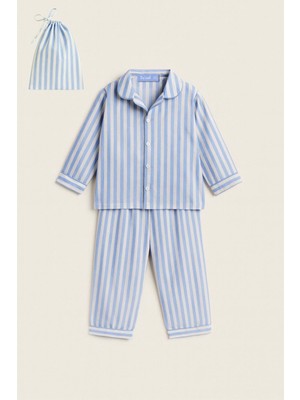 Baby Lory Kids Store Unisex Çizgili Çocuk Pijama Takım