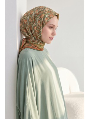 Silk Home Soft Eşarp Garden Haki 90X90