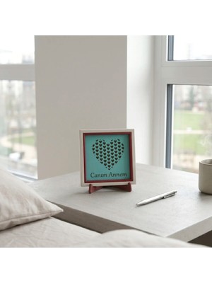 Miawiki Anneler Için Özel Kalp Tasarımlı Modern Aksesuar - 10X10 cm Şık ve Sevgi Dolu Hediye