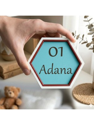 Miawiki Adana Temalı Minimalist Dekoratif Obje, Şehir Tutkunları Için Estetik ve Şık Hediye 10X10 cm
