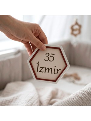 Miawiki Izmir Temalı Minimalist Dekoratif Obje, Şehir Tutkunları Için Estetik ve Şık Hediye 10X10 cm