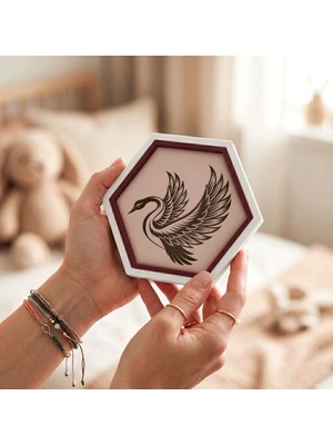 Miawiki Zarafetin Simgesi Kuğu Figürlü Modern Dekoratif Obje, Estetik ve Şık Bir Hediye 10X10 cm