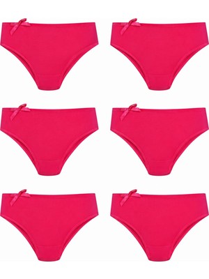 Hepsine Rakip 6lı Kadın Bikini Külot Pamuklu Renkli Ekonomik Rahat